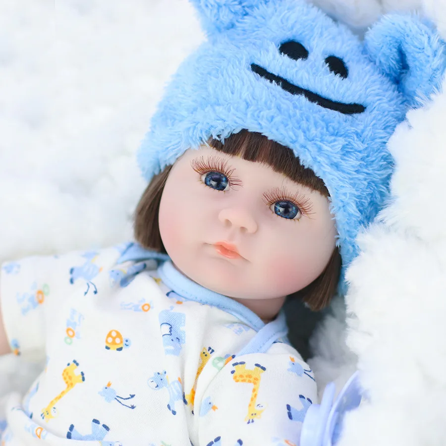 Кукла-реборн 42 см, реалистичные куклы для новорожденных, реалистичные мягкие силиконовые куклы ручной работы для малышей, игрушки для детей
