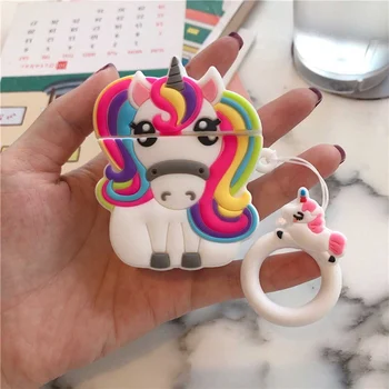 

Silicon Case For Airpods 2 Airpods Case Wireless Earphone Case Cute Unicorn Cartoon Protective Cover For Airpods Cover