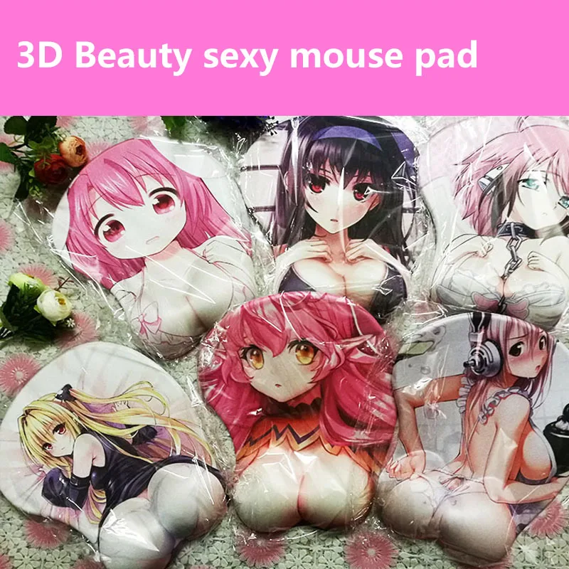 

Beautiful Computer Mouse Padding thickening Cartoon round comics beauty mouse pad