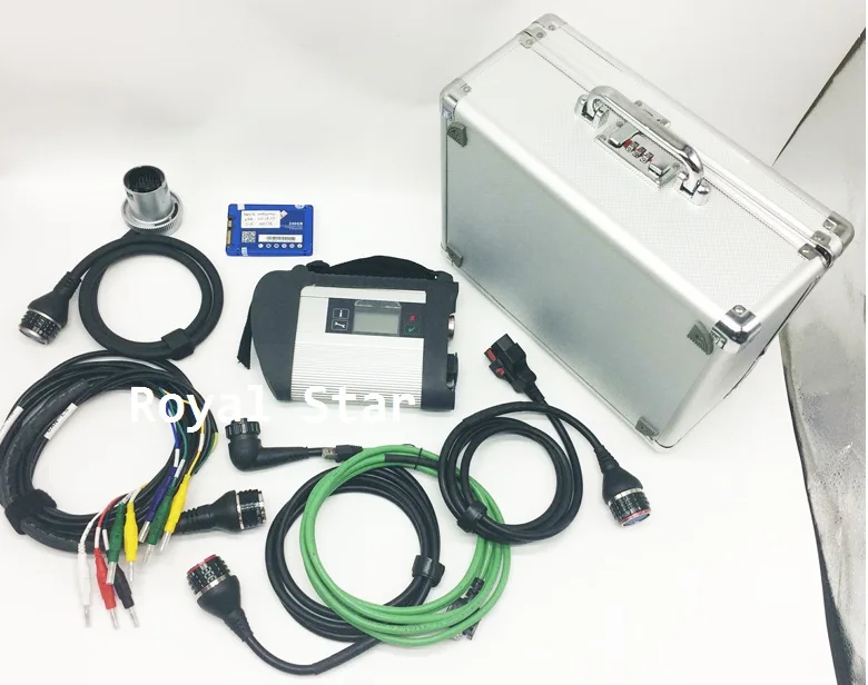 Полный чип good MB Star C4 sd Подключение с программным обеспечением V09/ Vediamo DTS StarFinder EPC WIS для MB автомобильный диагностический Wi-Fi C4 SD - Цвет: C4 SSD set in case