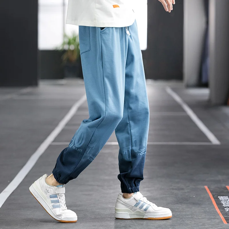 

Elastic waist comfortable casual Leggings autumn men's new versatile sports pants