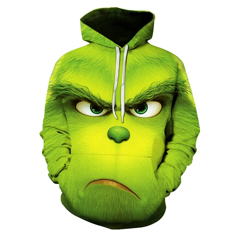 Мужская мода Shrek/The Grinch 3d толстовки Shrek рубашка забавная толстовка хип хоп Уличная 3d Принт толстовки S-6XL - Цвет: LMS-1214