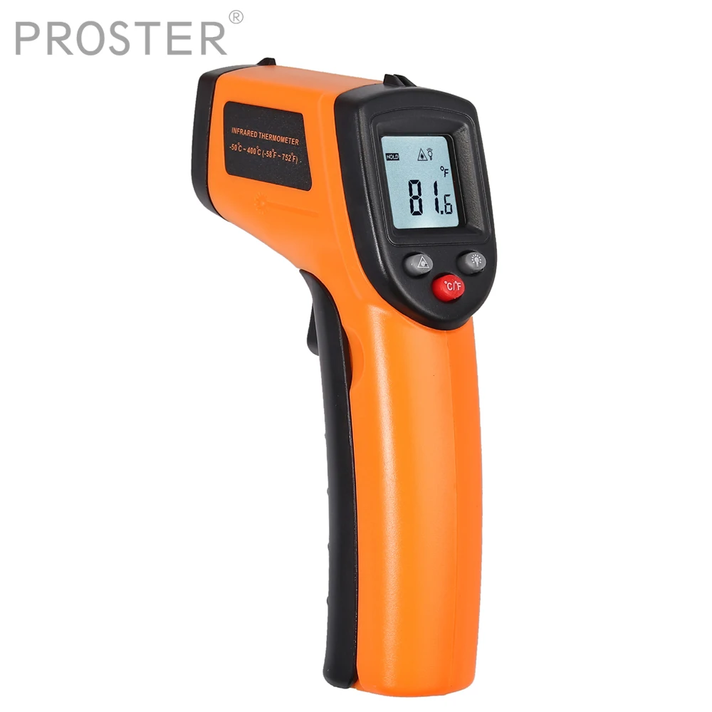 Proster для цифрового ИК-термометра Бесконтактное расстояние 12: 1-50 ℃~ 400 ℃ для инфракрасного термометра температура