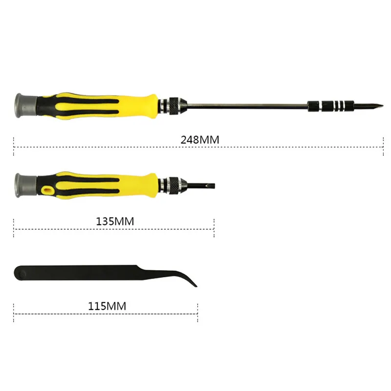 45 в 1 Torx отвертка, точность часы ремонт компьютера телефон демонтаж инструменты отвертка разборная Ремонтный комплект A1