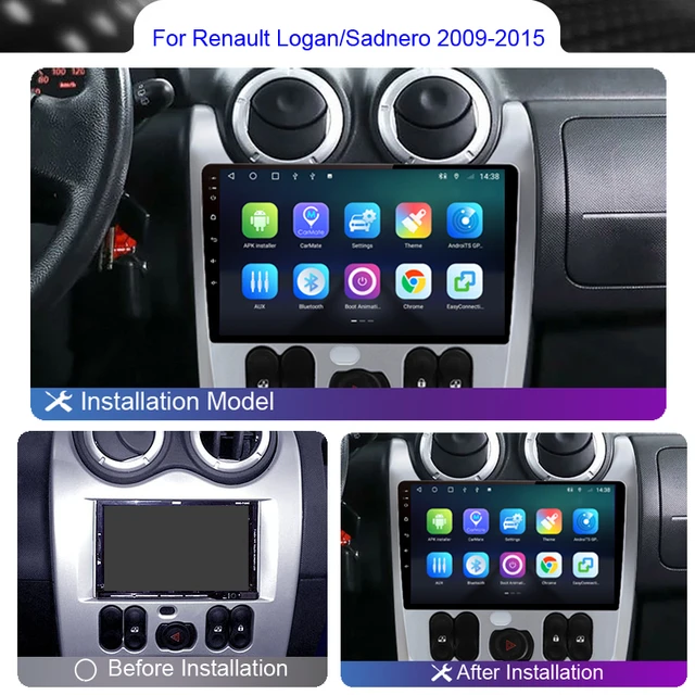 V1pro 2 Din Android Auto Radio For Logan 1 Sandero 2009-2015 Dacia