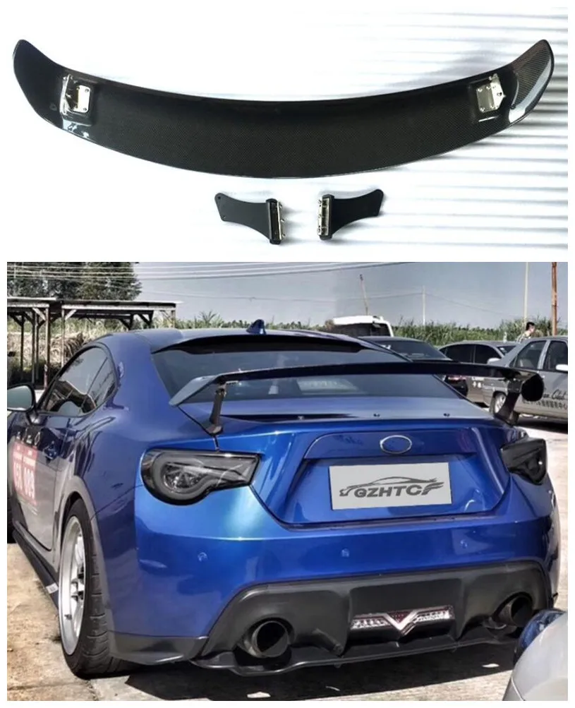 

High quality Carbon Fiber Car Rear Trunk Lip Spoiler Wing Fits For TOYOTA GT86 GT 86 2012-2018