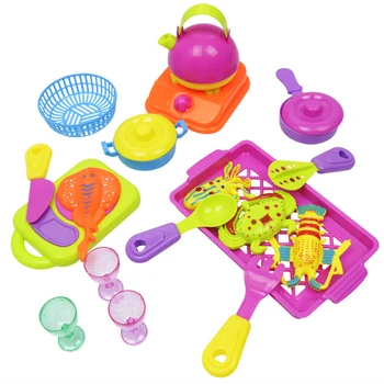 

18pcs Fish Crab Kids Play House Toy Plastic Food Toys for Children Kitchen Pretend Play Educational Interactive Montessori Toys