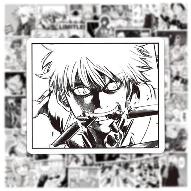 10/30/50/100PCS Mix Anime Demon Slayer Attack on Titan Stickers Graffiti Decals Kids Toy Phone Laptop Luggage Bike Car Sticker 5