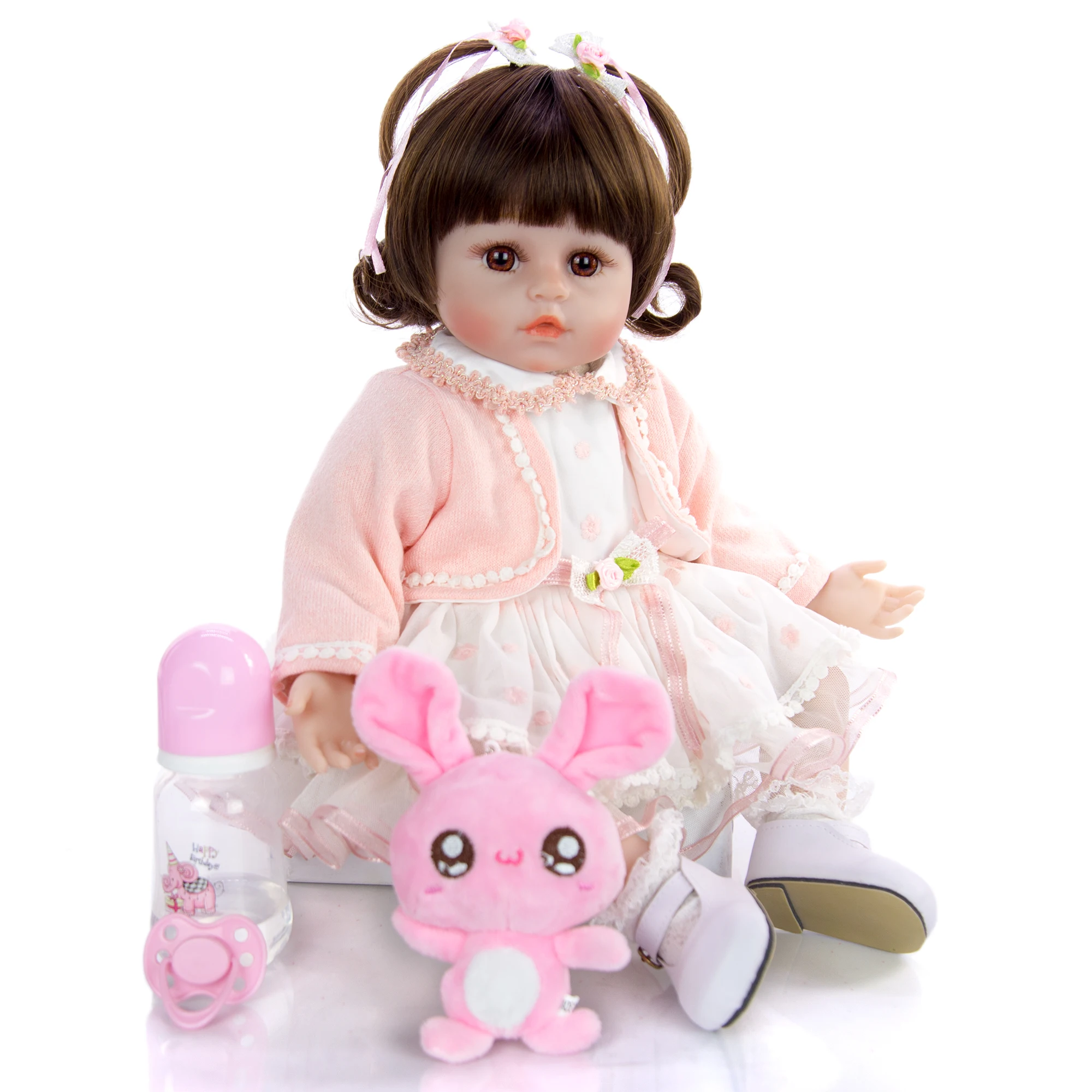 KEIUMI индивидуальные Фэнтези Принцесса Reborn Baby Dolls Menina Мягкие силиконовые 18 дюймов мягкие куклы Reborn для малышей так мило коллекционные