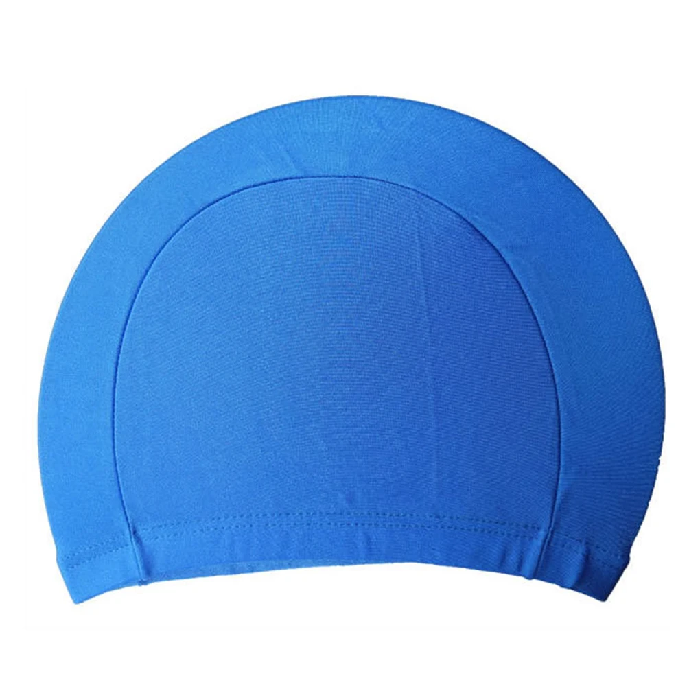 Free Size Fabric Protect Ears Long Hair Sports Siwm Pool Swimming Cap Hat Sporty Ultrathin Bathing Caps For Adults Men Women 5