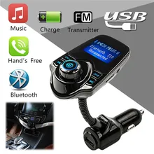 Flexível fm modulador transmissor de rádio bluetooth fm 2.1a usb carregador de carro kit carro sem fio aux áudio fm transmissor