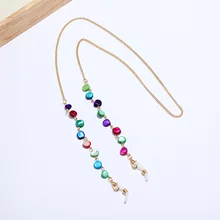 

European and American Colorful Shell Beads Glasses Chain New 70cm Fashion and Popular Wholesale Mask Chain Anti-lost Chains