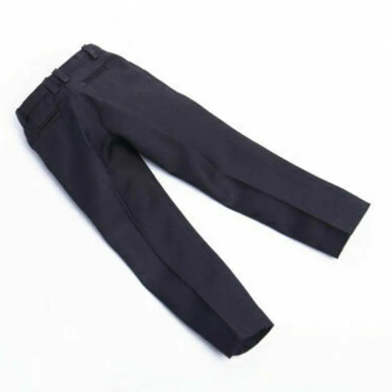 1/6 Mens Black Trousers Pants Belt Accessories Fit 12'' Hot Toys DAM Figure Male