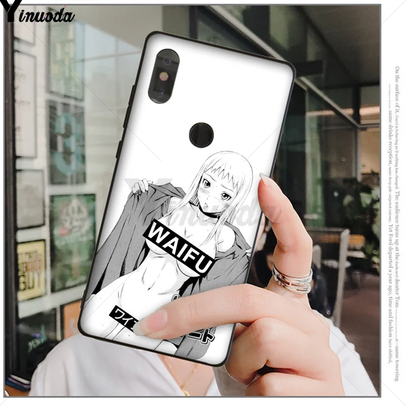 A4 Yinuoda Sugoi Senpai аниме waifu черный мягкий чехол для телефона Xiao mi Red mi 5 5Plus 7 K20 Note5 6A mi 6 mi x2 mi x2S - Цвет: A4