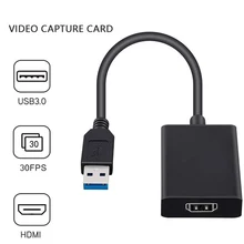 Nowa karta przechwytywania wideo USB 3.0 HDMI Video Grabber Record Box na PS4 gra DVD aparat fotograficzny z kamerą nagrywanie przekaz na żywo