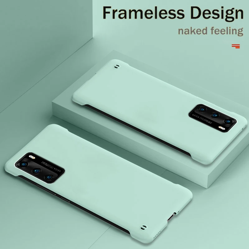 Fir Huawei P40 Pro P30 Lite P20 Pro Mate 40 Pro 30 Pro Plus Honor 20S 20 30S Pro Case Luxus Dënn Hard PC Frameless Case_voghion.com