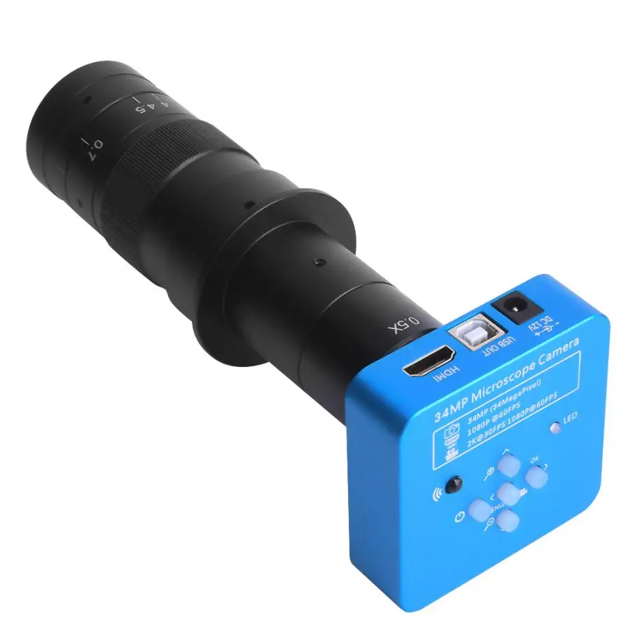 34MP HDMI USB промышленный микроскоп камера с 180X объективом 100-240V microscopio digital para electronica