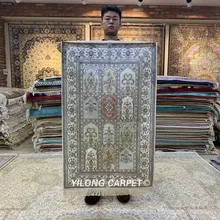 Yilong 2,5 'x4' четыре сезона изысканный сад персидский nanyang шелковый ковер(HF166B