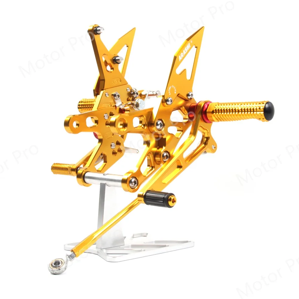 Регулируемые подножки для Kawasaki Ninja ZX10R 2006 2007 аксессуары для мотоциклов Peg Rearsets педаль ZX1000 ZX 1000 ZX-10R
