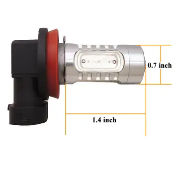 

2pcs Car Lights Super Bright H11 H8 Driving Fog Lamps High Power Bulbs