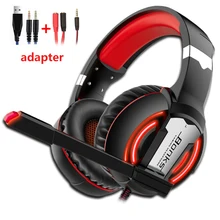 Игровые наушники PS4 гарнитура проводная игра бас стерео шлем с микрофоном для ПК Xbox One ноутбук планшет компьютер геймер PS4