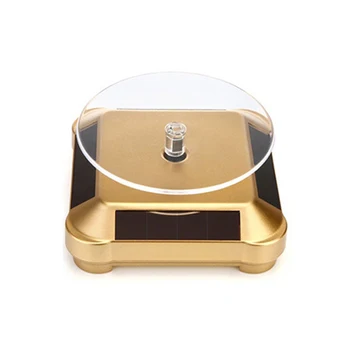 

Solar Showcase 360 Automatic Rotating Turntable Jewelry Organizer Necklace Bracelet Watch Phone Display Stand FEA889