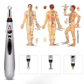 

2020 Electronic Acupuncture Pen Electric Meridians Laser Therapy Heal Massage Pen Meridian Energy Pen Relief Pain Tools