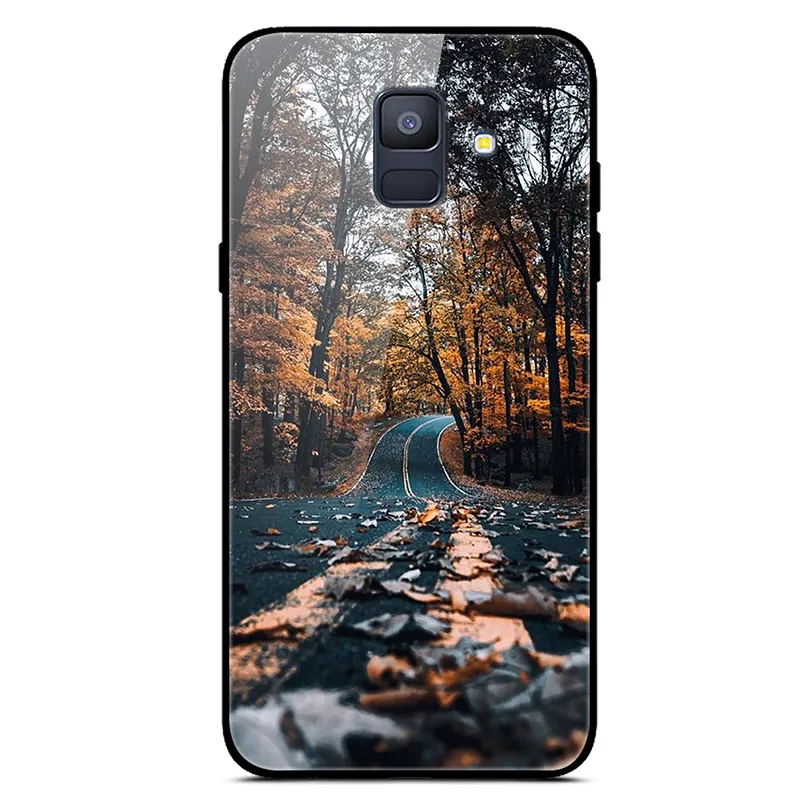 Закаленное Стекло чехол для samsung Galaxy A8 A530 A530F Чехол Мягкий бампер чехол для samsung A8 плюс A730 A730F чехол для телефона - Цвет: 45