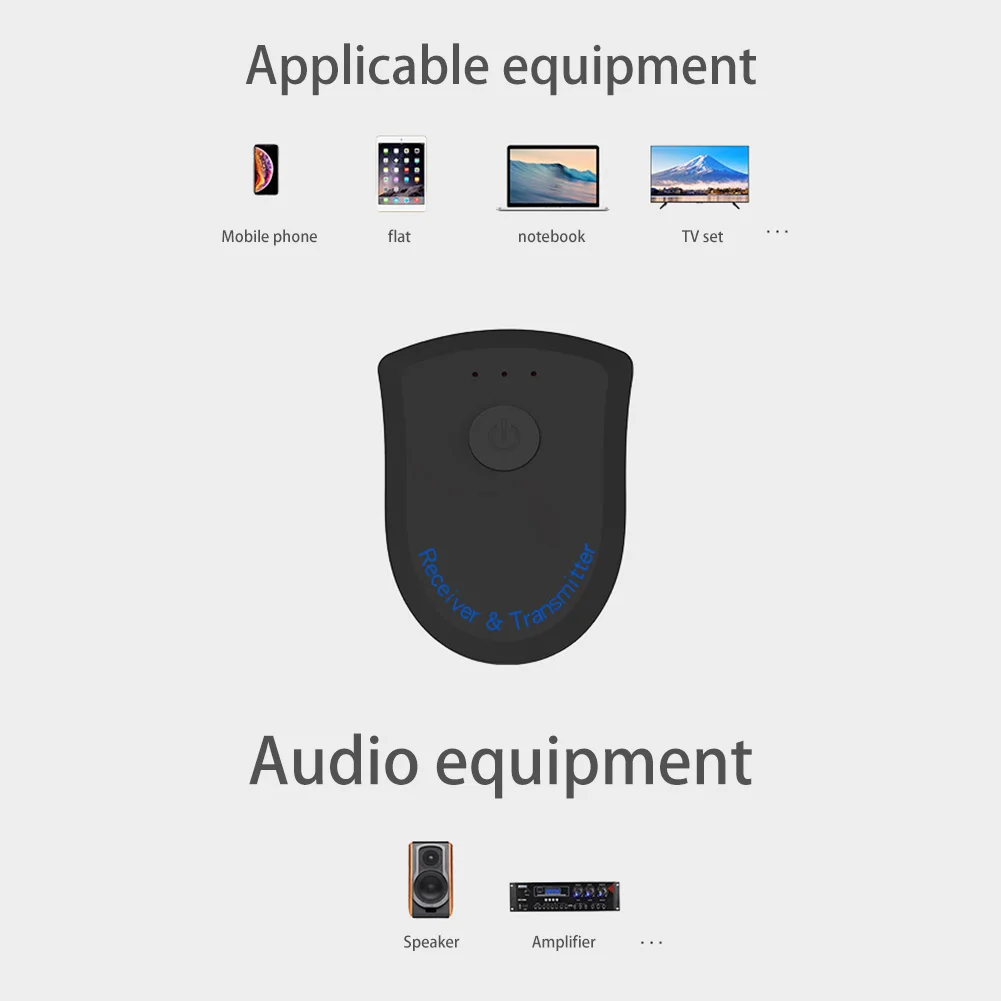 Стереоприемопередатчик "2-в-1" с Bluetooth 4,2 аудио приемник передатчик Беспроводной аудио-видео адаптер для ТВ MP3 ПК
