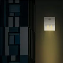 Светодиодный теплый белый многофункциональный светильник с датчиком тела, Ночной светильник, шкаф, светильник, квадратный круглый#3D20