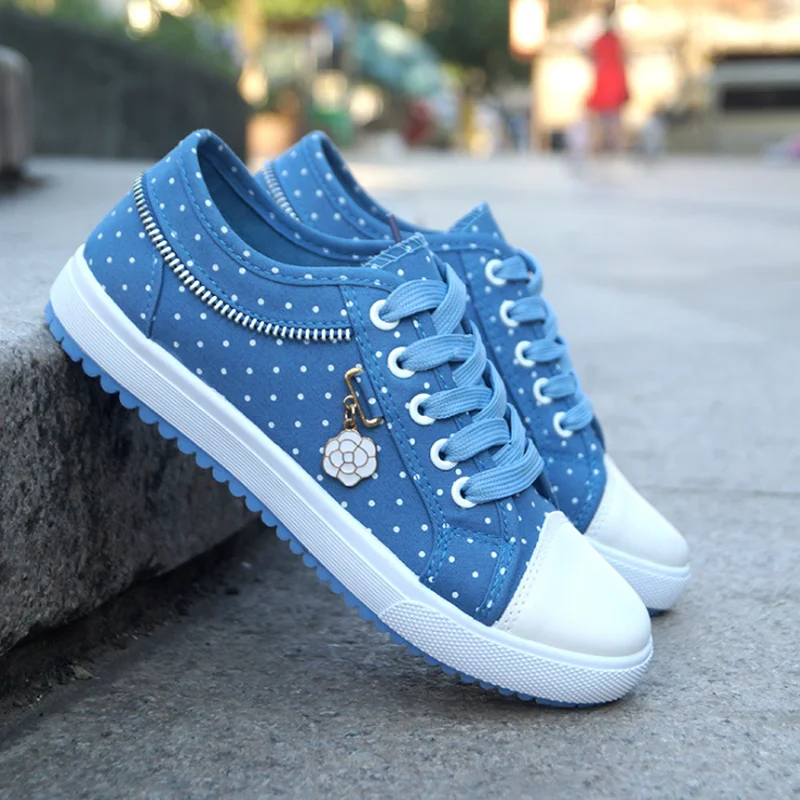 

Women canvas shoes 2020 spring women sneakers flat lace up shoes woman casual shoes size 34-40