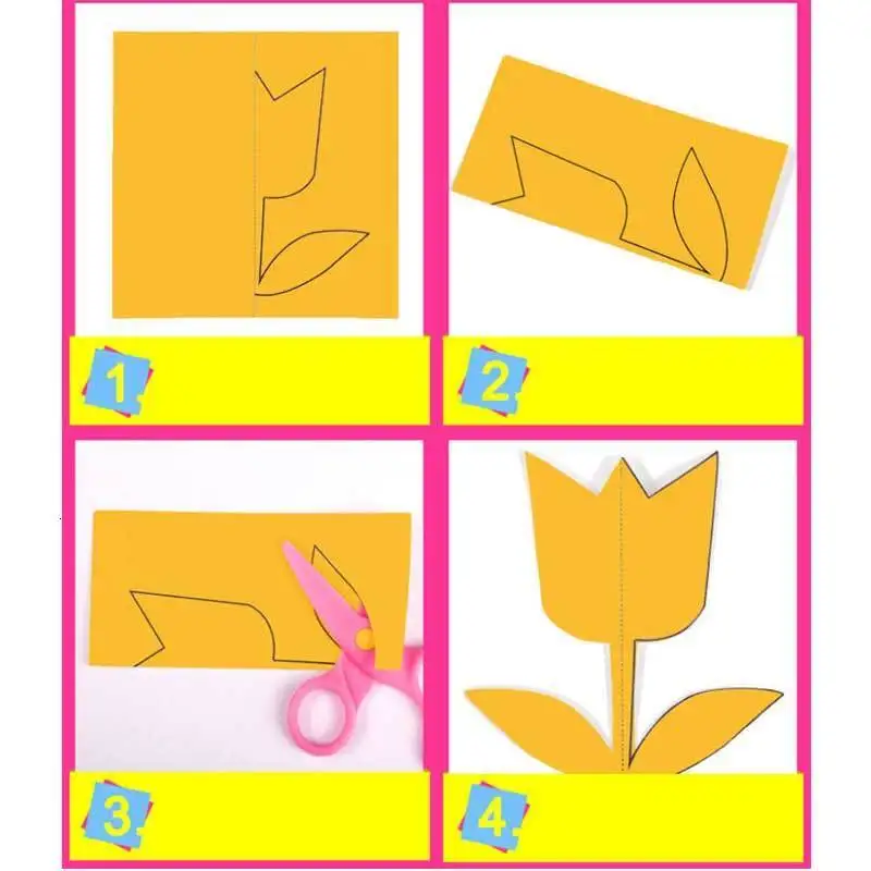 Дети ручной Diy Бумага-кроя в комплекте произведения для детского сада Играем ручками сделать костюм в подарок От 3 до 6 лет Детское безопасное без травм руки