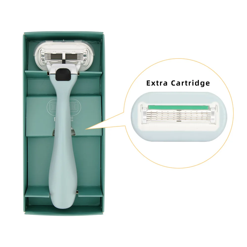 

Safety Razor Female 5-Blades Shaving Blades , Bikini Hair Removal shaving razor ,1*razor Handle +2*five-Blade cartridges
