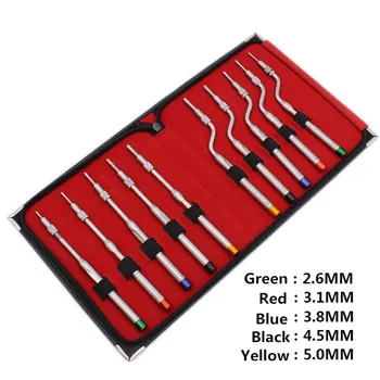 

5 Pcs Set Dental Implant Osteotome Instruments Sinus Lift Curved and Straight Dentist ToolsLab Instrument
