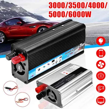 

Solar Car Inverter DC12V to AC220V 3000/3500/4000/5000/6000W Max Modified Sine Wave Power Inverter Voltage Transformer Converter