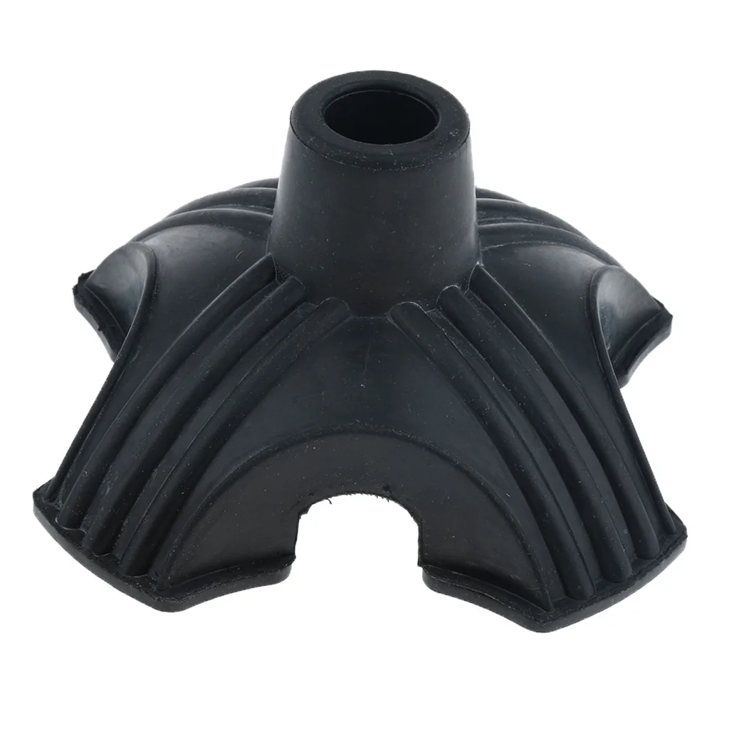 Tripod Quad Hexagonal Rubber Replacement Tip Tools End Caps for Cane Walking Stick Crutches 3/4 Inch 19mm