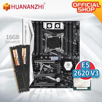شراءHUANANZHI X99 TF X99 اللوحة الأم مع إنتل سيون E5 2620 V3 مع 2*8G DDR4 غير ECC الذاكرة كومبو مجموعة NVME SATA 3.0 USB 3.0