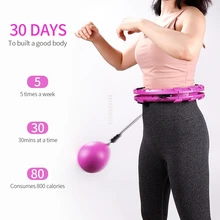 Esporte inteligente hoop destacável ajustável auto-spin cintura fina abdominal emagrecimento exercício muscular massagem hoop fitness corpo moldar