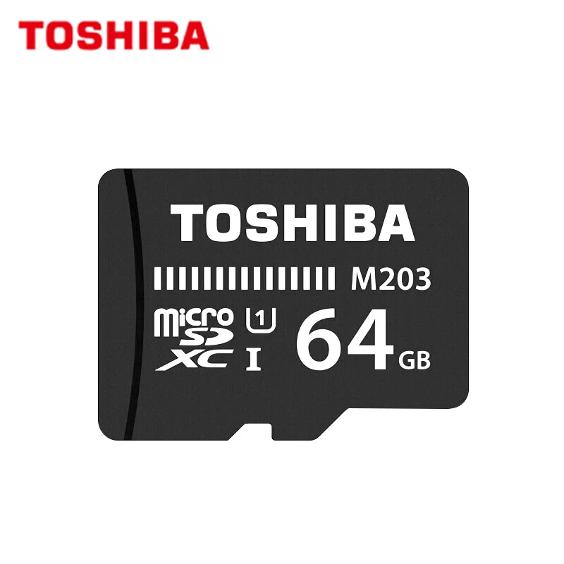 Оригинальная TOSHIBA Micro SD карты M203, объемом памяти 32 Гб или 64 ГБ SDHC UHS-1 Transflash карты памяти SDXC 64GB 128GB Microsd Max 100 МБ/с