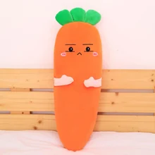 Плюшевая морковка набитые подушки игрушечные овощи плюшевая морковка игрушка большая спальная Подушка длинная полоска Подушка домашняя спальня cuscini H99F