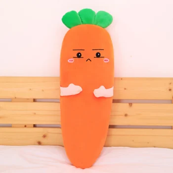 

Plush Carrot Pillows Stuffed Vegetables Toys Carrot plush toy large sleeping pillow long strip pillow Home Bedroom cuscini H99F
