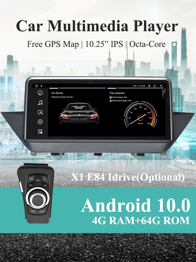 bluetooth car stereo Bonroad iDrive 10.25" Android Car Radio Carplay For BMW X1 E84 CIC 2009-2017 GPS Navigation Multimedia Player Stereo Audio 64GB car radio