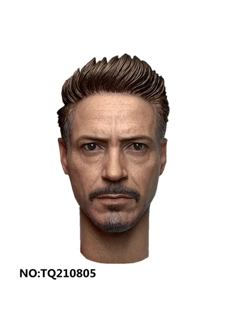 1/6 Scale MK 85 Anthony Edward Tony stark Male Modeling Model PVC  Neck Is Suitable for 12-Inch Action Figure Body Doll 1