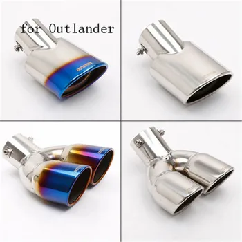 

304 stainless steel tail pipe exhaust pipe muffler automotive styling exhaust pipe for Mitsubishi Outlander 2013-2018