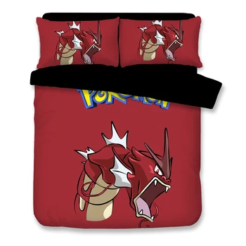 

Pillowcases bedding set 3d digital printing Cartoon Dragonbed sheet duvet cover pillow 3pcs kids bedding set home textiles