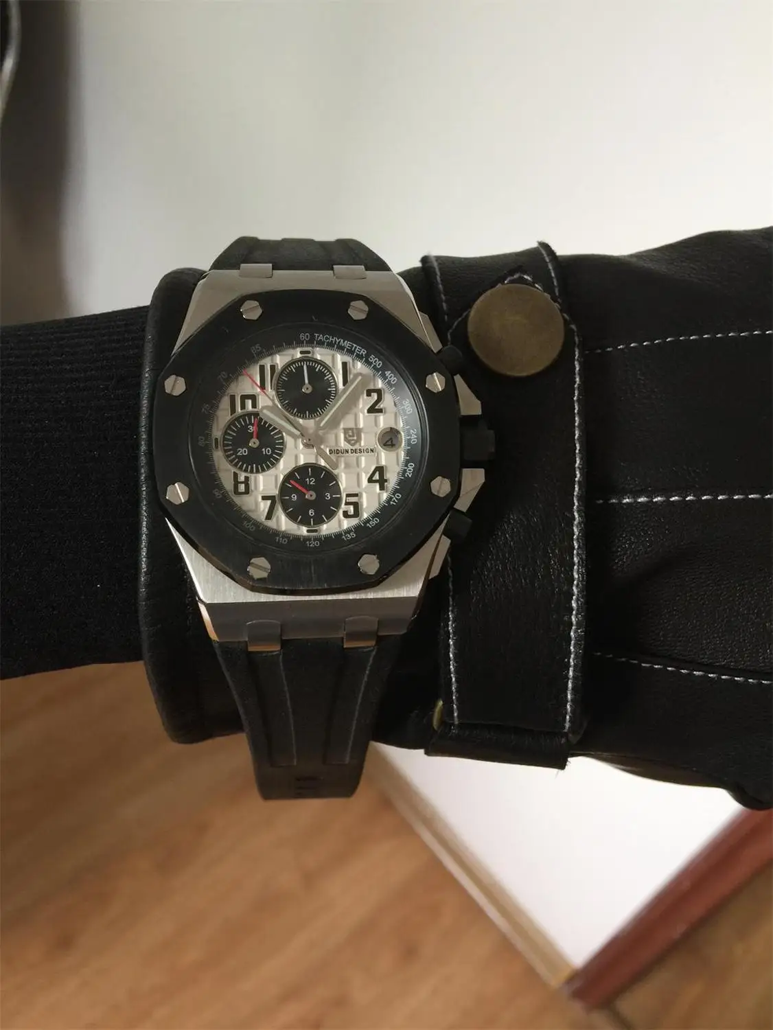 SBR DIDUN montre hommes de Lux marque hommes en acier кварцевый спортивный браслет montres hommes militaire sport montre-браслет 30 м - Цвет: SBR