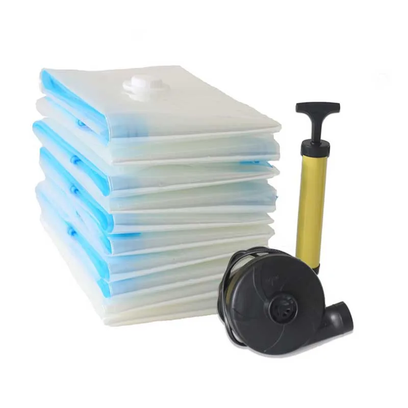 

Vacuum Bag Storage Home Organizer Transparent Border Foldable Clothes Organizer Seal Compressed travel Saving Space Bags Package