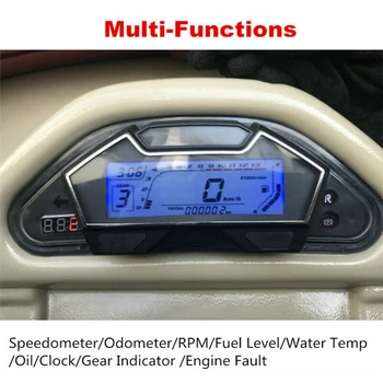 

Accessories Multifunctional Digital Display Easy Use Fuel Gauge LCD Odometer Motorcycle Speedometer Kph Mph Backlight Universal