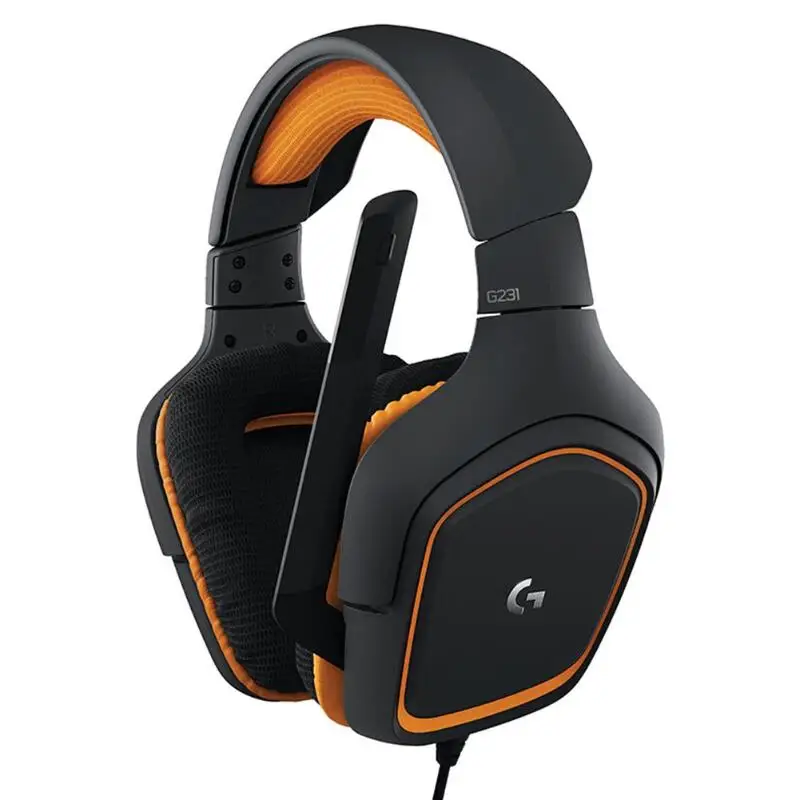 Logitech G231 3,5 мм Проводная игровая гарнитура линия Управление стерео гарнитура с микрофоном
