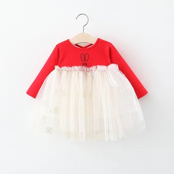 

Girl's Dress Baby Girl Long-sleeved Princess Dress Spring and Autumn